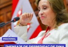 NACIONAL: â€œMENSAJE DE DESPEDIDAâ€ DE DINA BOLUARTE FUE LARGO Y CANSADO.