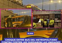 LIMA: CHOQUE ENTRE BUS DEL METROPOLITANO CONTRA CÃšSTER: ASÃ QUEDARON LAS UNIDADES TRAS ACCIDENTE EN EL CERCADO DE LIMA.