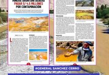 GENERAL SÃNCHEZ CERRO: MINERA ARUNTANI DEBERÃ PAGAR S/ 4.5 MILLONES POR CONTAMINACIÃ“N.