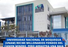 MOQUEGUA: Â¡PREOCUPANTE!: UNIVERSIDAD NACIONAL DE MOQUEGUA (UNAM) RECIBE MILLONARIOS FONDOS DEL CANON MINERO, PERO ARRASTRA UNA BAJA EJECUCIÃ“N PRESUPUESTAL.