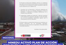NACIONAL: MINEDU ACTIVÃ“ PLAN DE ACCIÃ“N PREVENTIVA ANTE VIENTOS FUERTES EN EL SUR DEL PAÃS.
