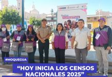 MOQUEGUA: INEI 200 FUNCIONARIOS CENSALES RECORRERÃN MOQUEGUA EN LOS CENSOS NACIONALES 2025.