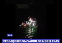 ILO: PESCADORES SALVARON DE MORIR TRAS COLISIÃ“N DE EMBARCACIONES FRENTE A LAS COSTAS DE ILO.