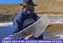 NACIONAL: DESDE HOY 8 DE AGOSTO SENAMHI ACTIVÃ“ UNA ALERTA AMARILLA EN CINCO REGIONES DE LA SIERRA SUR.
