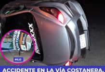 ILO: ACCIDENTE EN LA VÃA COSTANERA, PUNTA DE BOMBÃ“N