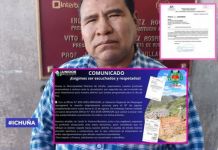 ICHUÃ‘A: ALCALDE DE ICHUÃ‘A PIDE INCLUIR AL DISTRITO EN LA PLATAFORMA DE LUCHA REGIONAL.