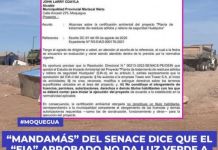 MOQUEGUA: â€œMANDAMÃSâ€ DEL SENACE DICE QUE EL â€œEIAâ€ APROBADO NO DA LUZ VERDE A HUATIPUKA.