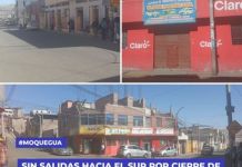 MOQUEGUA:  SIN SALIDAS HACIA EL SUR POR CIERRE DE ATENCIÃ“N EN TERMINAL TERRESTRE DE MOQUEGUA.