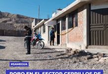 SAMEGUA: ROBO EN EL SECTOR CERRILLOS DE SAMEGUA.