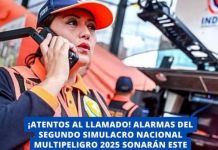 NACIONAL: Â¡ATENTOS AL LLAMADO! ALARMAS DEL SEGUNDO SIMULACRO NACIONAL MULTIPELIGRO 2025 SONARÃN ESTE VIERNES 15.