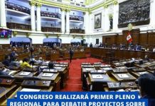 NACIONAL: CONGRESO REALIZARÃ PRIMER PLENO REGIONAL PARA DEBATIR PROYECTOS SOBRE AREQUIPA, TACNA, MOQUEGUA Y PUNO.