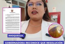MOQUEGUA: GOBERNADORA RECONOCE QUE RESOLUCIÃ“N DEL EJECUTIVO NO ESTABLECE REVOCATORIA DE PROYECTO HUATIPUKA.