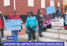ILO: DOCENTES DEL I.S.T. LUIS E. VALCÁRCEL REALIZARON UNA MOVILIZACIÓN EN SU CUARTO DIA DE HUELGA NACIONAL INDEFINIDA