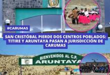 MOQUEGUA: SAN CRISTÓBAL PIERDE DOS CENTROS POBLADOS, TITIRE Y ARUNTAYA PASAN A JURISDICCIÓN DE CARUMAS