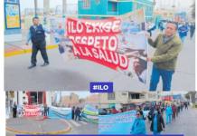 ILO: TRABAJADORES DEL HOSPITAL MARCHARON EXIGIENDO MEJORES CONDICIONES EN EL SECTOR SALUD