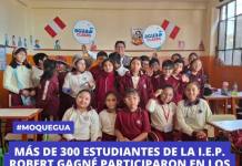 MOQUEGUA: MÁS DE 300 ESTUDIANTES DE LA I.E.P. ROBERT GAGNÉ PARTICIPARON EN LOS TALLERES “AGUA CLASES”
