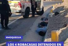 MOQUEGUA: LOS 4 ROBACASAS DETENIDOS EN LA BINACIONAL SE VAN AL PENAL