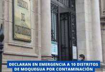 DECLARAN EN EMERGENCIA A 10 DISTRITOS DE MOQUEGUA POR CONTAMINACIÓN HÍDRICA DECLARAN EN EMERGENCIA A 10 DISTRITOS DE MOQUEGUA POR CONTAMINACIÓN HÍDRICA