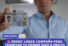 RENIEC LANZA CAMPAÑA PARA TRAMITAR TU PRIMER DNIE A PRECIO ESPECIAL RENIEC LANZA CAMPAÑA PARA TRAMITAR TU PRIMER DNIE A PRECIO ESPECIAL