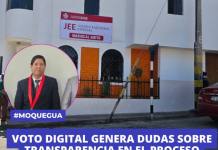 MOQUEGUA: VOTO DIGITAL GENERA DUDAS SOBRE TRANSPARENCIA EN EL PROCESO ELECTORAL