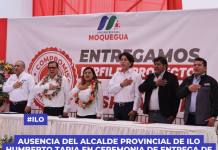 ILO: AUSENCIA DEL ALCALDE PROVINCIAL EN CEREMONIA DE ENTREGA DE PERFIL DEL NUEVO HOSPITAL GENERA CUESTIONAMIENTOS