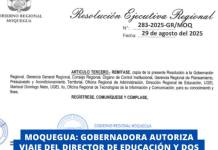 MOQUEGUA: GOBERNADORA AUTORIZA VIAJE DEL DIRECTOR DE EDUCACIÓN Y DOS FUNCIONARIOS A CIUDADES DE FINLANDIA