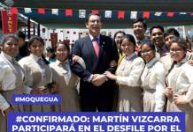 MOQUEGUA: MARTÍN VIZCARRA PARTICIPARÁ EN EL DESFILE POR EL BICENTENARIO DEL SIMÓN BOLÍVAR