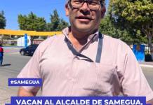 SAMEGUA: VACAN AL ALCALDE DE SAMEGUA, JUAN ANTONIO EYZAGUIRRE BARRIOS