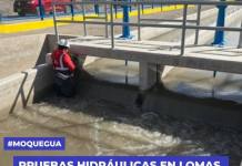 MOQUEGUA: PRUEBAS HIDRÁULICAS EN LOMAS DE ILO SALEN DE LA “PITRI MITRI”
