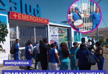 MOQUEGUA: TRABAJADORES DE SALUD ANUNCIAN HUELGA NACIONAL INDEFINIDA