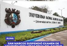 San Marcos suspendió examen de admisión 2026-I tras toma del campus