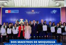 DOS MAESTROS DE MOQUEGUA RECIBEN PALMAS MAGISTERIALES 2025