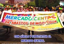 CON JÚBILO Y EXPECTATIVA EL MERCADO CENTRAL DE MOQUEGUA CUMPLE SUS BODAS DE DIAMANTE.  LA MÁS GRANDE ASPIRACIÓN DE LOS COMERCIANTES ES UNA INFRAESTRUCTURA NUEVA Y MODERNA