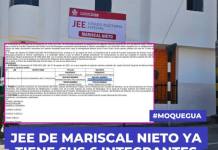 JEE DE MARISCAL NIETO YA TIENE SUS 6 INTEGRANTES. MANUEL JESÚS FLORES CHARA ES EL SEGUNDO MIEMBRO SUPLENTE