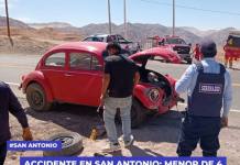 ACCIDENTE EN SAN ANTONIO: MENOR DE 4 AÑOS TRASLADADA AL HOSPITAL ESSALUD