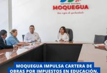 MOQUEGUA IMPULSA CARTERA DE OBRAS POR IMPUESTOS EN EDUCACIÓN, JUSTICIA Y CONECTIVIDAD MOQUEGUA IMPULSA CARTERA DE OBRAS POR IMPUESTOS EN EDUCACIÓN, JUSTICIA Y CONECTIVIDAD