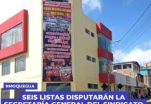 MOQUEGUA | SEIS LISTAS DISPUTARÁN LA SECRETARÍA GENERAL DEL SINDICATO DE CONSTRUCCIÓN CIVIL MOQUEGUA | SEIS LISTAS DISPUTARÁN LA SECRETARÍA GENERAL DEL SINDICATO DE CONSTRUCCIÓN CIVIL
