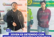 ILO: JOVEN ES DETENIDO CON MARIHUANA, COCAÍNA Y TUSI TRAS PERSECUCIÓN POLICIAL ILO: JOVEN ES DETENIDO CON MARIHUANA, COCAÍNA Y TUSI TRAS PERSECUCIÓN POLICIAL