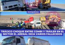TRÁGICO CHOQUE ENTRE COMBI Y TRÁILER EN EL SECTOR EL ARENAL DEJA VARIOS FALLECIDOS TRÁGICO CHOQUE ENTRE COMBI Y TRÁILER EN EL SECTOR EL ARENAL DEJA VARIOS FALLECIDOS