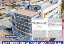 MEF DEVOLVIÓ AL GORE MOQUEGUA 44 MILLONES DE RECURSOS ORDINARIOS MEF DEVOLVIÓ AL GORE MOQUEGUA 44 MILLONES DE RECURSOS ORDINARIOS