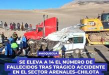 Se eleva a 14 el número de fallecidos tras trágico accidente en el sector Arenales–Chilota (Interoceánica Puno–Moquegua) Se eleva a 14 el número de fallecidos tras trágico accidente en el sector Arenales–Chilota (Interoceánica Puno–Moquegua)