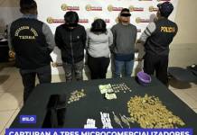 ILO: Capturan a tres microcomercializadores de droga en operativo del Grupo Terna