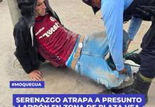 MOQUEGUA: SERENAZGO ATRAPA A PRESUNTO LADRÓN EN ZONA DE PLAZA VEA