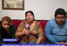 DENUNCIAN ARCHIVAMIENTO DE CASOS DE VIOLENCIA CONTRA MUJER EN MOQUEGUA