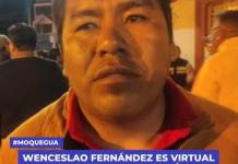 WENCESLAO FERNÁNDEZ ES VIRTUAL GANADOR DE LA SECRETARÍA DE CONSTRUCCIÓN CIVIL EN MOQUEGUA