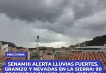 SENAMHI ALERTA LLUVIAS FUERTES, GRANIZO Y NEVADAS EN LA SIERRA: 90 PROVINCIAS EN VIGILANCIA, INCLUIDA MOQUEGUA