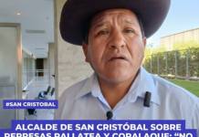 ALCALDE DE SAN CRISTÓBAL SOBRE REPRESAS PALLATEA Y CORALAQUE: “NO HAY NADA”