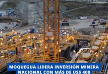 MOQUEGUA LIDERA INVERSIÓN MINERA NACIONAL CON MÁS DE US$ 400 MILLONES EN SIETE MESES