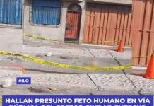 ILO: HALLAN PRESUNTO FETO HUMANO EN VÍA PÚBLICA DEL SECTOR CIUDAD ENERSUR (PAMPA INALÁMBRICA)