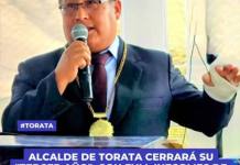 ALCALDE DE TORATA CERRARÁ SU "TERCER AÑO"  CON FULL INFORMES DE CONTROL Y DENUNCIAS